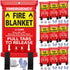 JJ CARE Fire Blanket – Pack of 5 + Gloves + Hook *New*